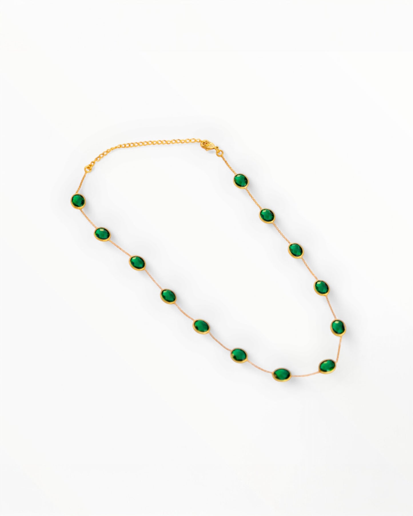 Emerald Green Quartz Necklace