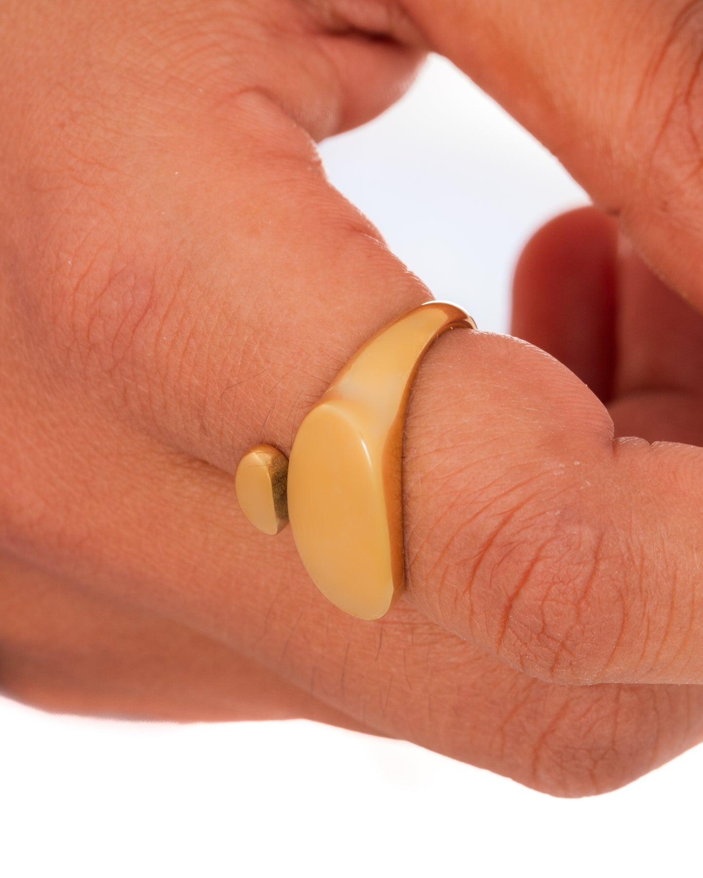Minimalist Gold Wrap Ring - Modern Statement Band