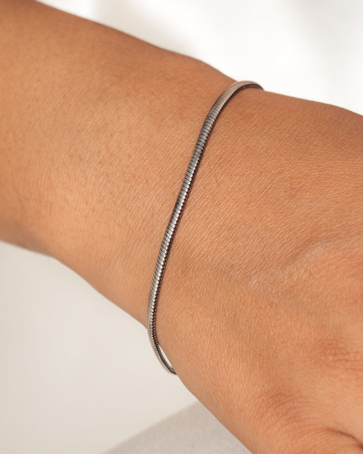 Handcrafted 925 Sterling Silver Snake Chain Bracelet - Elegant Jewelry