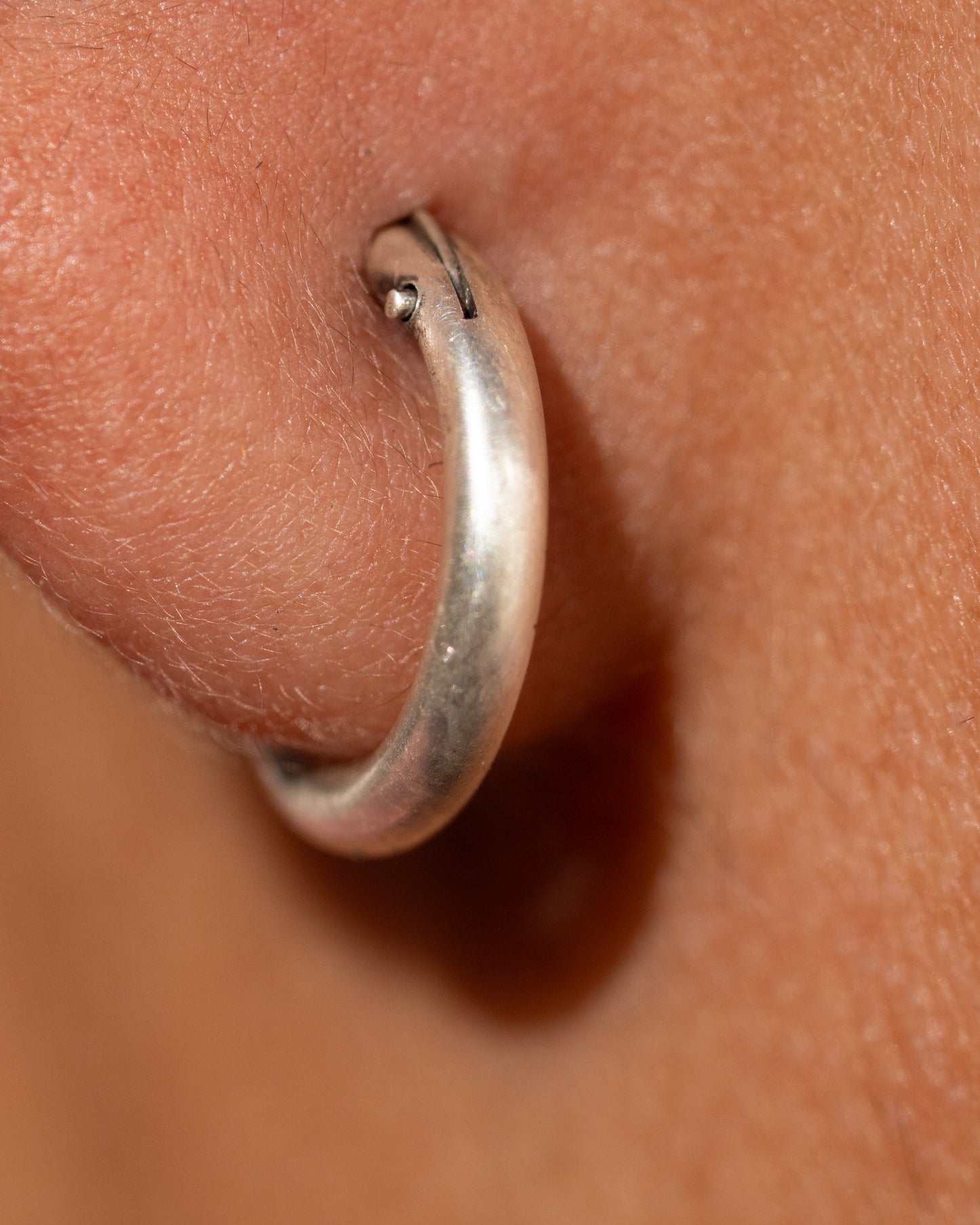 Handcrafted 925 Sterling Silver Minimalist Hoop Earrings