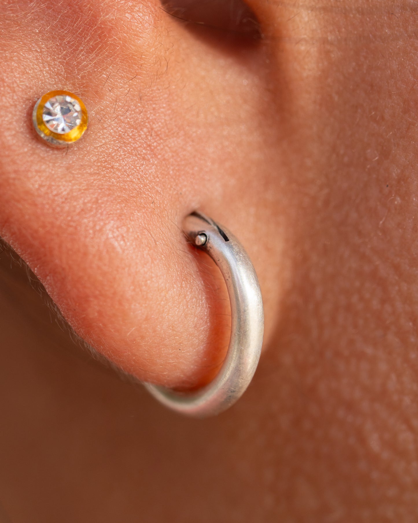 Handcrafted 925 Sterling Silver Minimalist Hoop Earrings