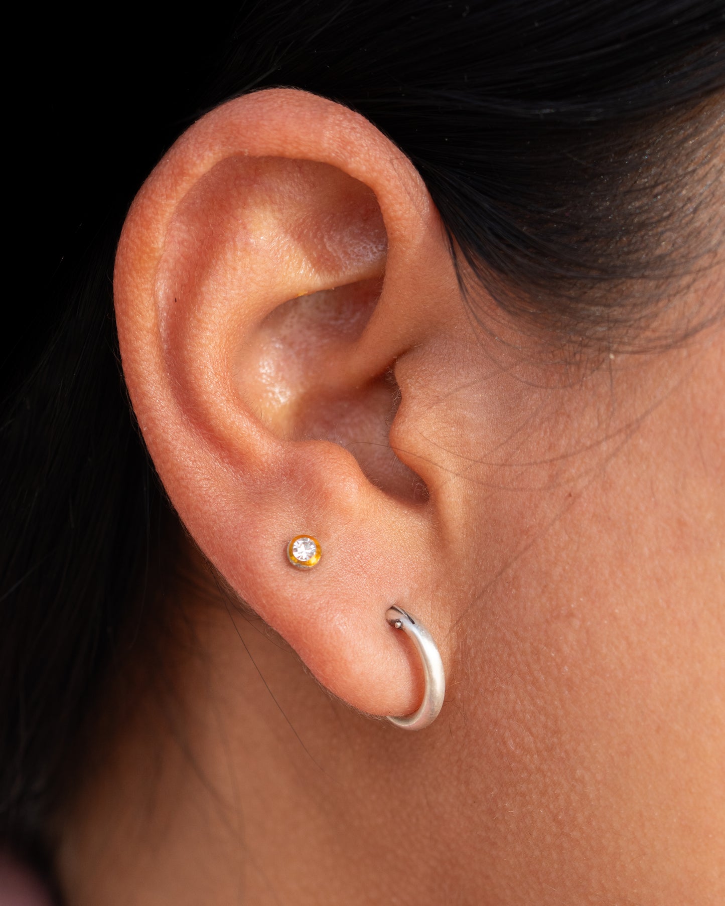 Handcrafted 925 Sterling Silver Minimalist Hoop Earrings